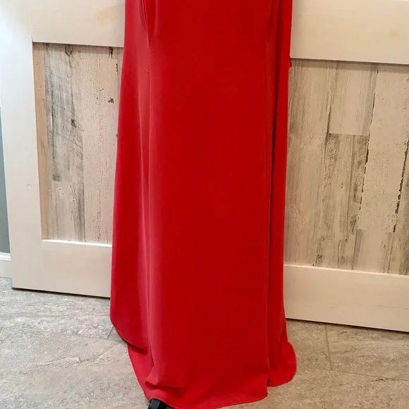 DANNY & NICOLE DRESS DEEP CORAL 16 W - Picture 8 of 9